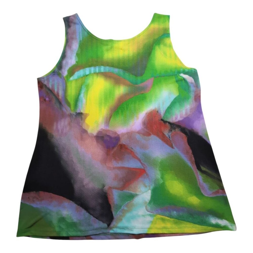 Clara Sunwoo 2 piece Tunic and Tank Top Set Large Art to Wear Lagenlook Artsy - Picture 8 of 13